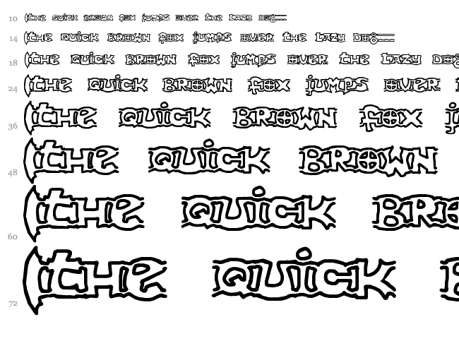 {ogrejuice} font waterfall